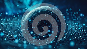 virtual network of the artificial intelligence learning algorithm