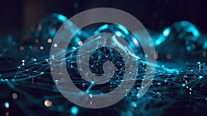 virtual network of the artificial intelligence learning algorithm