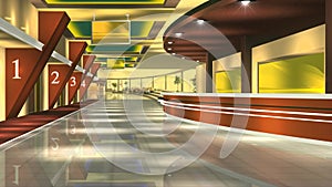 Virtual News Studio Set Background