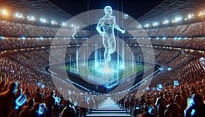 Virtual NFT concert, AI generated image