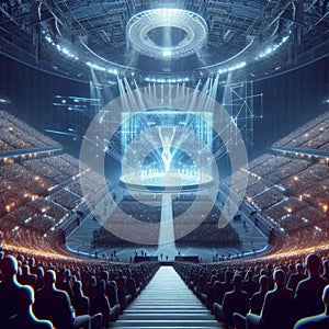 Virtual NFT concert, AI generated image