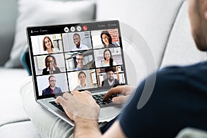 Virtual Online Video Conference Webinar Call