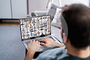 Virtual Online Video Conference Webinar Call