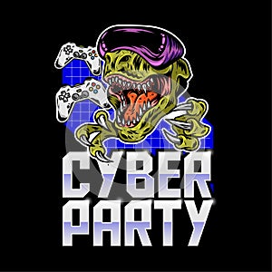 Virtual party print design