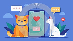 A virtual pet sitter app that alerts you when your pet needs attention and allows you to communicate with them through a photo