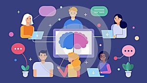 A virtual platform where neurodivergent individuals can connect and chat online offering empathy and guidance to one