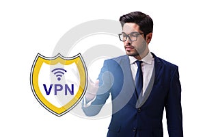 Virtual private network VPN cyber concept