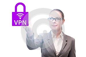 Virtual private network VPN cyber concept