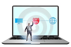 Virtual private network VPN cyber concept