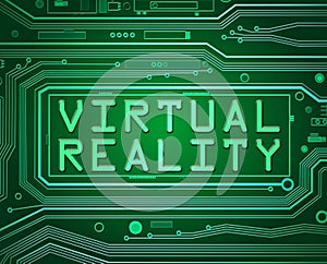 Virtual reality concept.