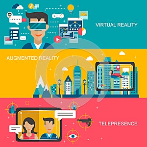 Virtual reality concept