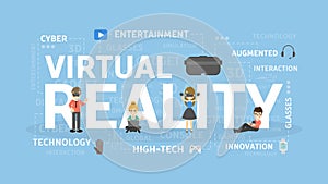 Virtual reality concept.