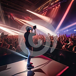 A virtual reality concert with a digital audience and performers2