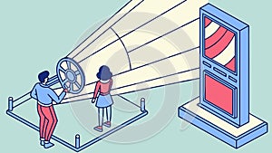 Virtual Reality Experience: Immersive Digital World, vector design Generative AI