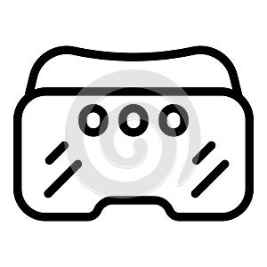 Virtual reality eyewear icon outline vector. Augmented visualization