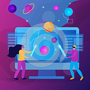 Virtual Reality Flat Composition