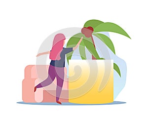 Virtual Reality Flat Illustration