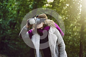 Virtual reality glasses photo