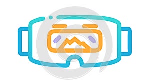 Virtual Reality Goggles Immersive Tech Experience, vector design Generative AI