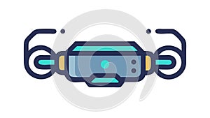 Virtual Reality Headset Device Vector, vector design Generative AI