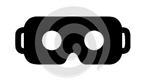 Virtual Reality Headset Icon: Immersive Tech Experience, vector design Generative AI