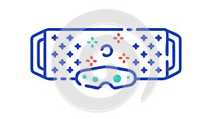 Virtual Reality Headset Visor Icon, vector design Generative AI