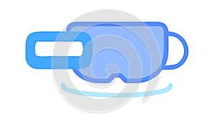 Virtual Reality Headset Visor Technology, vector design Generative AI