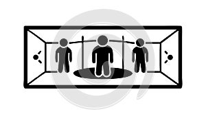 Virtual Reality Immersive Digital Experience, vector design Generative AI