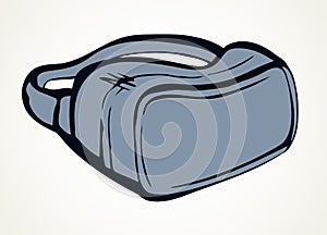 Virtual reality mask. Vector drawing