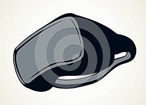 Virtual reality mask. Vector drawing