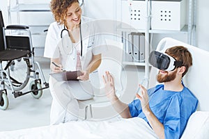 Virtual reality medical center