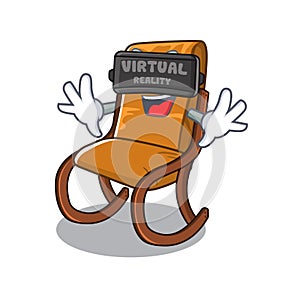Virtual reality rocking chair in the cartoon shape