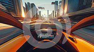 virtual reality simulator, allowing users to experience future transportation technologies