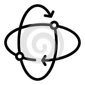 Virtual reality view icon outline vector. Immersive experience photo