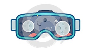Virtual Reality Visor Headset Vector, vector design Generative AI