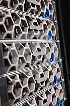 Virtual Server and Storage Hardware In Large Modern Hyperconverged Datacenter