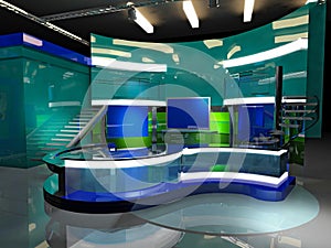 Virtual set news