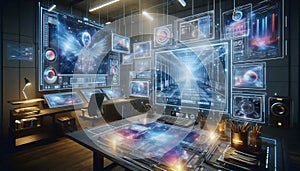 A virtual tech incubator, Ai generated image