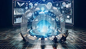 A virtual tech incubator, Ai generated image