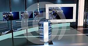 Virtual Tv News Set 27