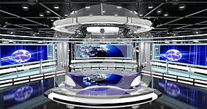 Virtual Tv News Set 1 photo