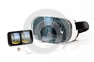 Virtual vr glasses goggles headset concepts