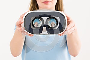 Virtual vr glasses goggles headset concepts