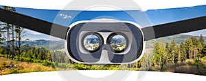 Virtuálne okuliare ochranné okuliare slúchadlá pojmy 