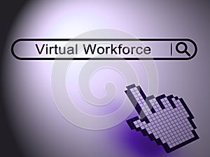 Virtual Workforce Offshore Employee Hiring 2d Illustration