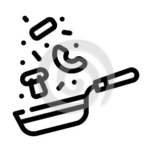 virtuoso cooking line icon vector illustration photo