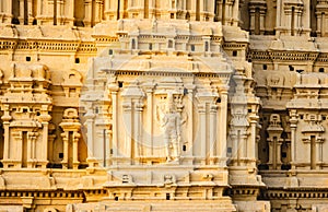 Virupaksha Temple in hampi karnakata india detail of the sculpture