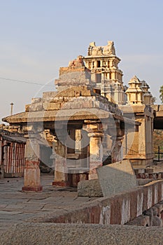 Virupaksha Temple in Hampi near Hospete, Karnataka, India photo
