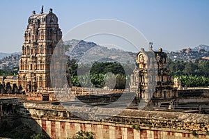 Virupaksha Temple, Hampi, Karnataka, India photo