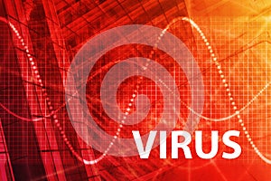 Virus Abstract Background